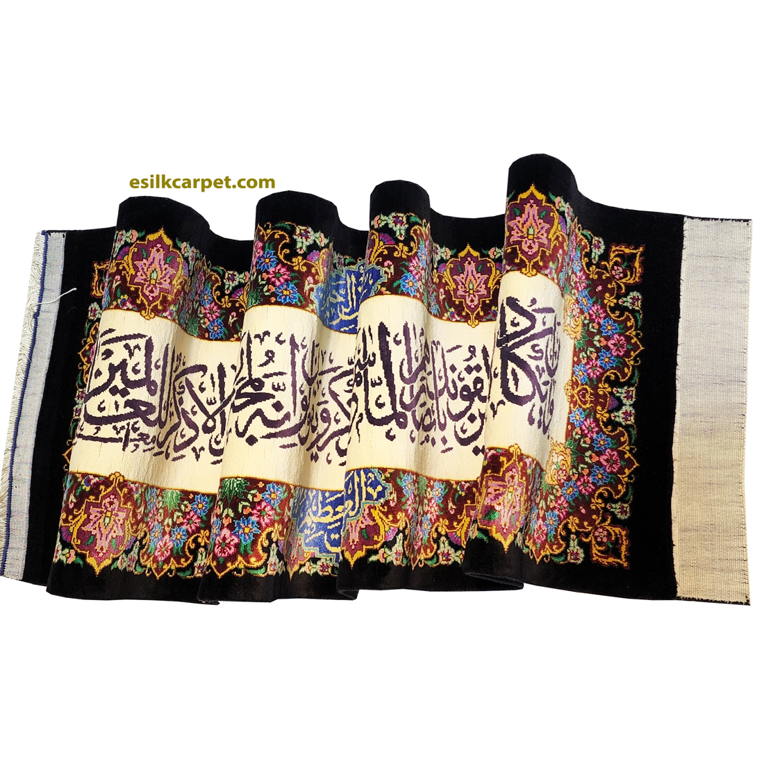 تابلو فرش دستباف وانیکاد، تمام ابریشم قم، کد 9893