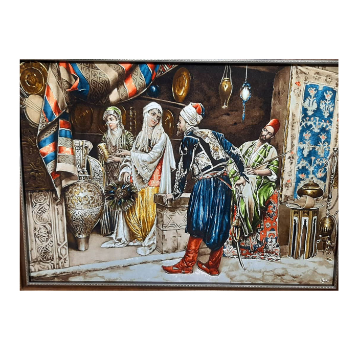 تابلو فرش‌ دستباف شرقی