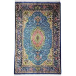 فرش ذرع و چارک تاروپود ابریشم قم