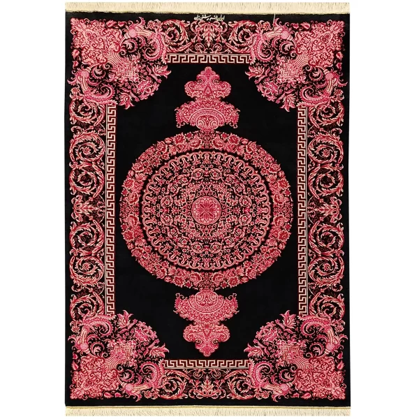 ذرع‌ونیم کف‌ساده نقشه رشتی‌زاده تمام ابریشم قم