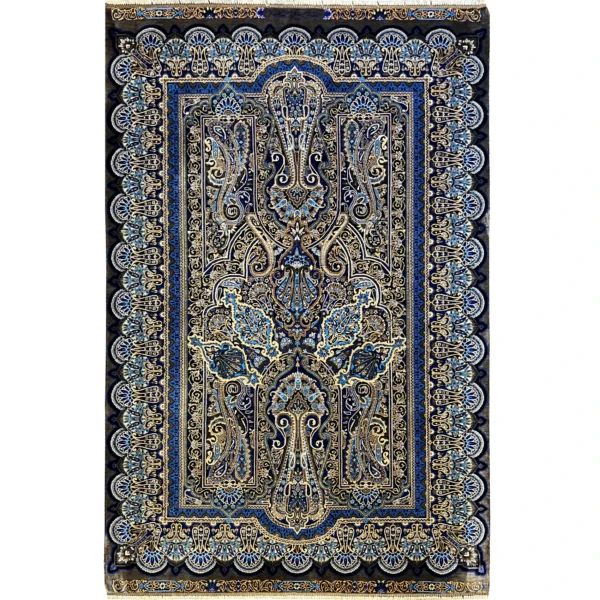 فرش ابریشم اصل نقشه‌ی شالی - بازار آنلاین فرش ابریشم دستباف - esilkcarpet