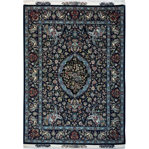 قالیچه دستباف 3متری طرح قره‌باغی تبریز - بازار آنلاین فرش ابریشم دستباف - esilkcarpet