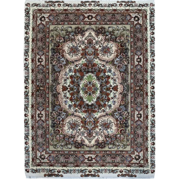 ذرع‌ونیم نوین‌فر تبریز، دستباف - esilkcarpet - بازار آنلاین فرش ابریشم دستباف