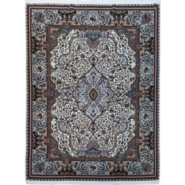 قالیچه دستباف 3 متری طرح نامی تبریز - esilkcarpet - بازار آنلاین فرش ابریشم دستباف