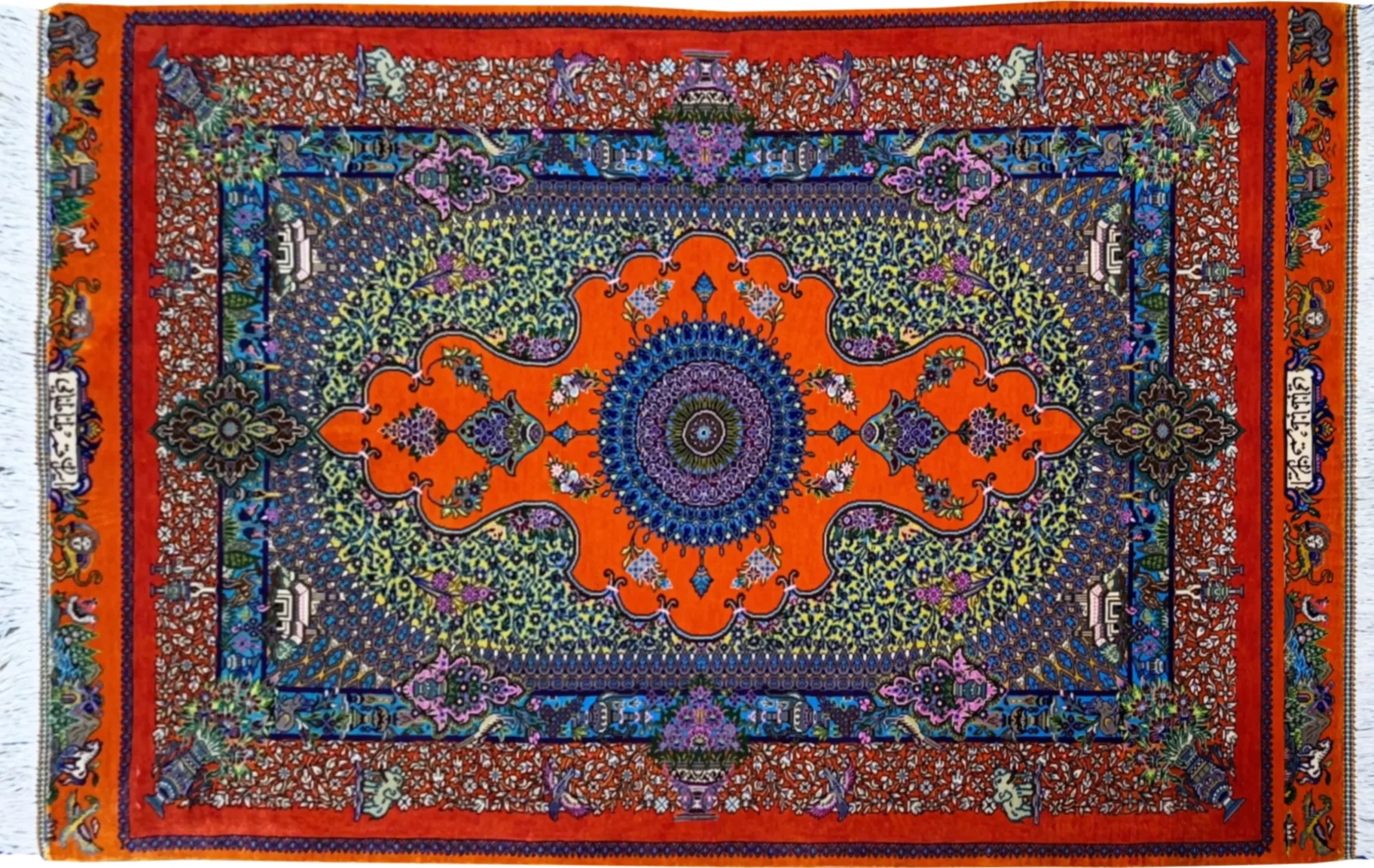: سالن کنفرانس با فرش دستباف ایرانی برای کاهش صدا و افزایش زیبایی فضا. بازدید از esilkcarpet.com برای اطلاعات بیشتر - فرشهای دستباف ایرانی در معماری آکوستیک