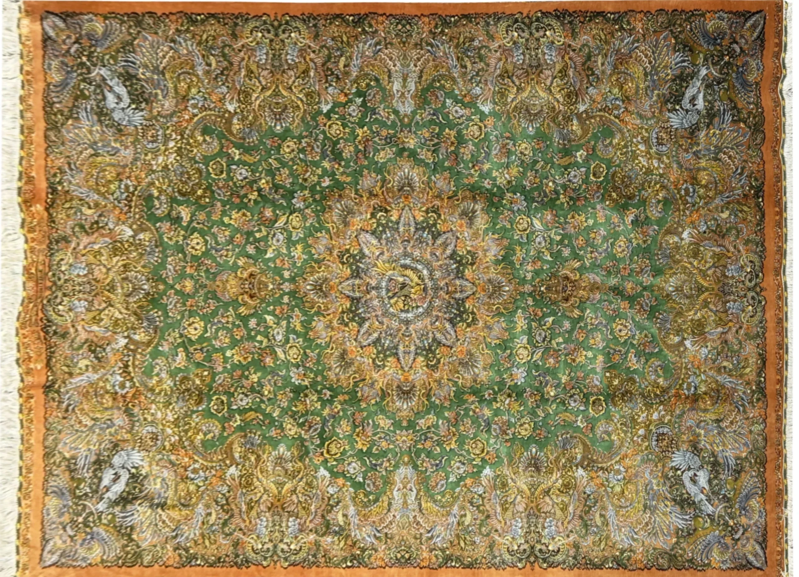 فرش دستباف ایرانی در کتابخانه خانگی، آرامشی بینظیر برای مطالعه. مشاهده گزینهها در esilkcarpet.com - فرشهای دستباف ایرانی در معماری آکوستیک