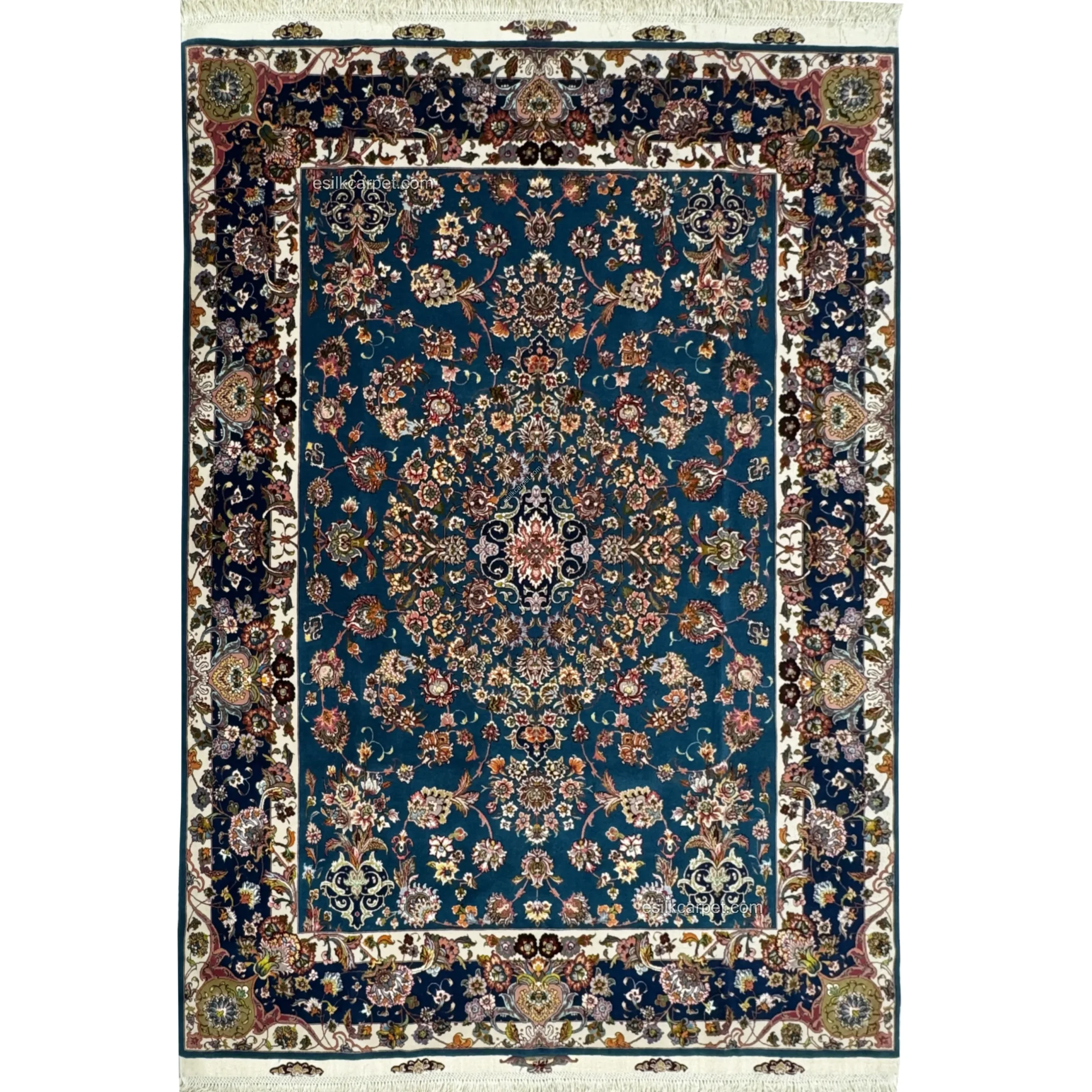 جفت قالیچه 3 متری قره باغی دستباف تبریز – esilkcarpet.com