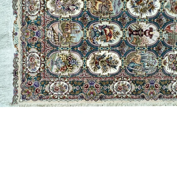 فرش دستباف تبریز طرح گلستان، تلفیقی از ظرافت و استحکام در هنر اصیل ایرانی – esilkcarpet.com