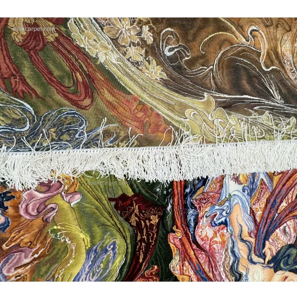 فرش مینیاتور دستباف استاد فرشچیان، شاهکار هنر ایرانی در esilkcarpet.com