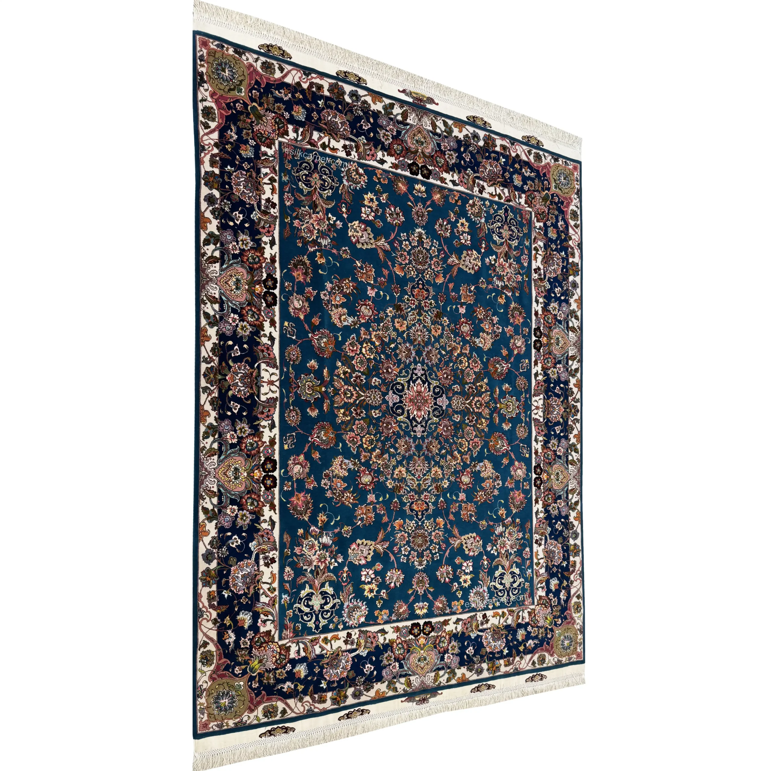 قالیچه دستباف قره باغی 3 متری هنر ناب تبریز – esilkcarpet.com