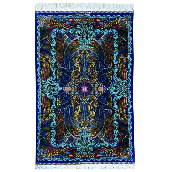 فرش ابریشم دستباف زمینه سرمه‌ای نقشه غلط ، ترکیبی بی‌نظیر از هنر و کیفیت، مناسب برای دکوراسیون منزل شما. این فرش خاص با نقشه‌ای منحصربفرد و طراحی زیبا، به فضای شما جلوه‌ای لوکس می‌بخشد. خرید از esilkcarpet.com