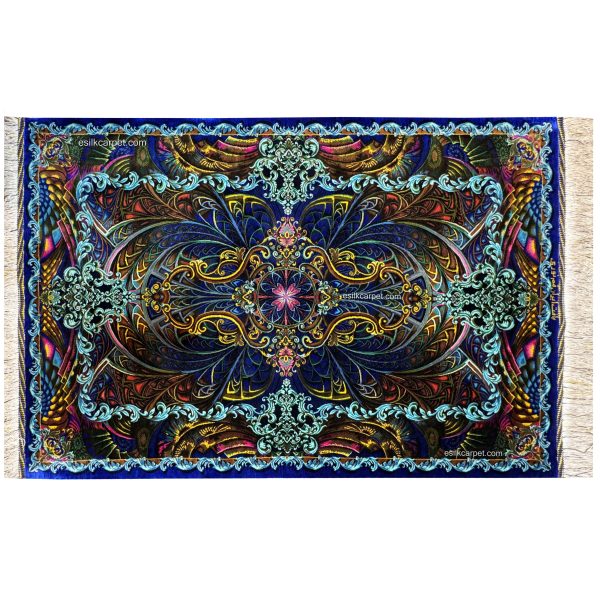 فرش ابریشم دستباف سرمه‌ای نقشه غلط، بهترین انتخاب برای کسانی که به دنبال فرشی خاص و باکیفیت هستند. این فرش دستباف با رنگ‌های جذاب و نقشه‌ای منحصر به فرد، حس راحتی و زیبایی به فضا می‌آورد. خرید از esilkcarpet.com