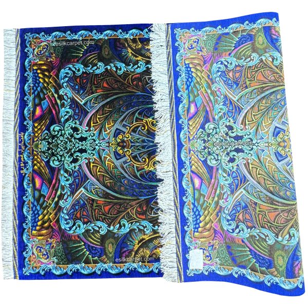 فرش دستباف ابریشم سرمه‌ای با نقشه غلط، زیبایی و استحکام را به همراه دارد. این فرش شگفت‌انگیز با طراحی پیچیده، فضای منزل شما را به یک گالری هنری تبدیل می‌کند. خرید از esilkcarpet.com