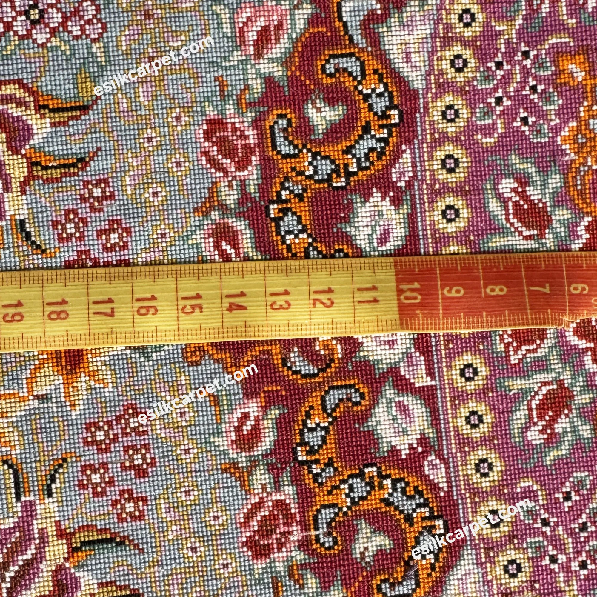 فرش تمام ابریشم اصل مراغه، شسته و آماده تحویل، سایز 117*78.5 سانتیمتر - esilkcarpet.com