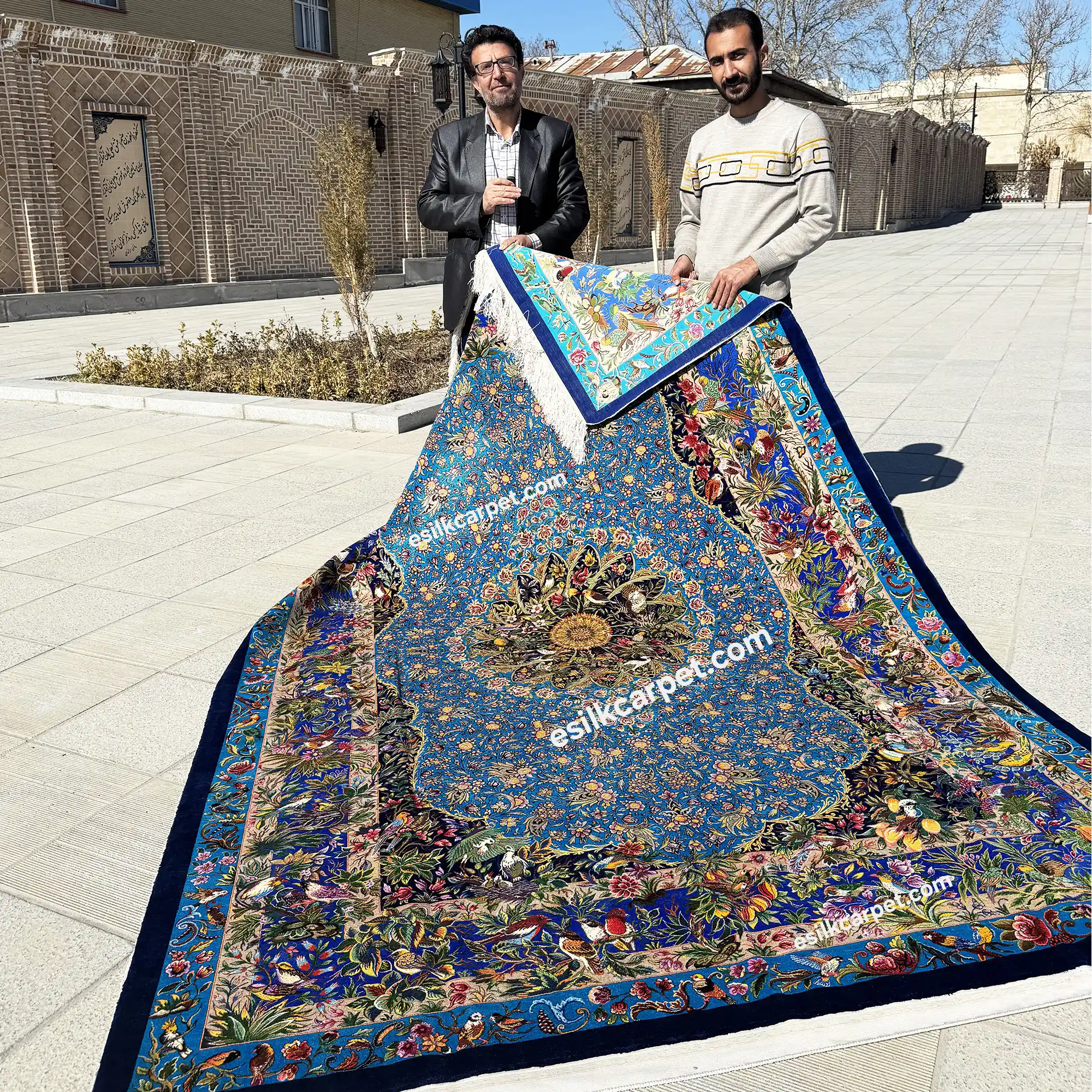 6متری لاکچری گل و بلبلهای شیدا دربهشت - esilkcarpet.com