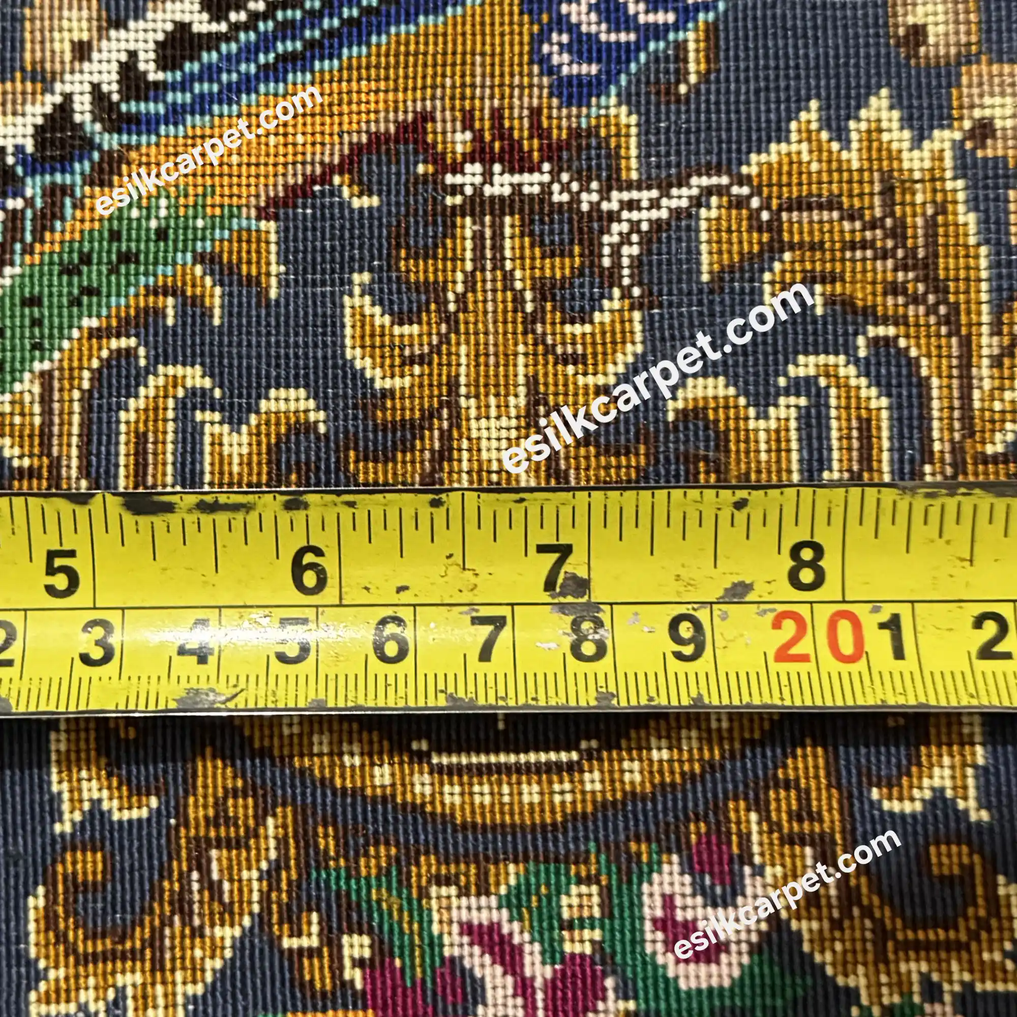 تابلوفرش ستونی طوطیولوستر آبینفتی - esilkcarpet.com
