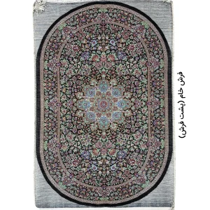 رومیزی لچک ترنج بیضی ابریشم